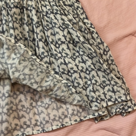 100% Cotton Leopard Beaded Short Sleeved Top Empire Waist - Picture 7 of 9